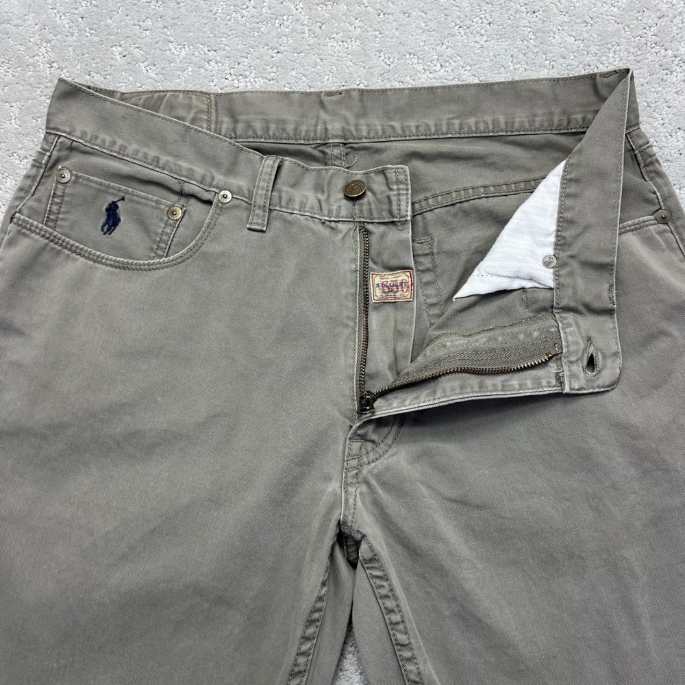 Polo Ralph Lauren Chino Pants Mens 34x30 Gray 650 Straight Leg Cotton Twill